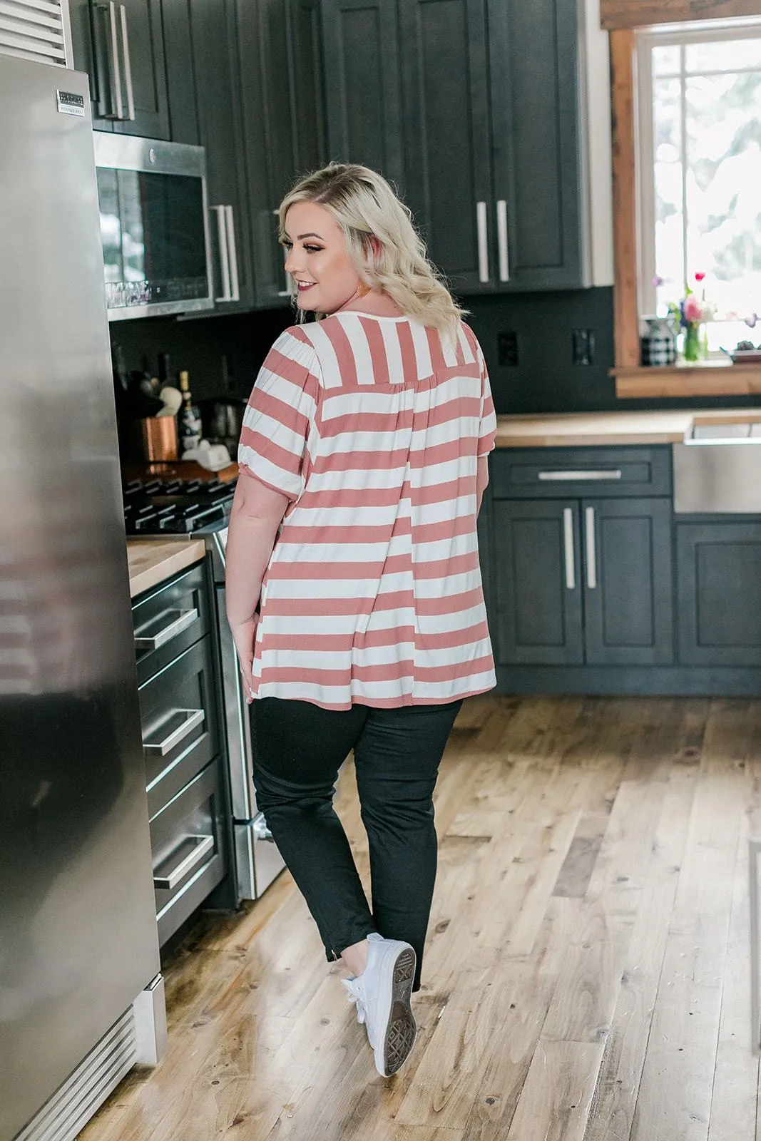 Summer Breeze Top In Victorian Rose