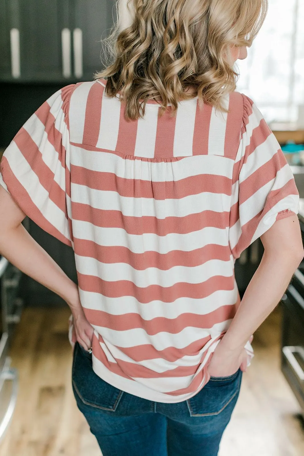Summer Breeze Top In Victorian Rose