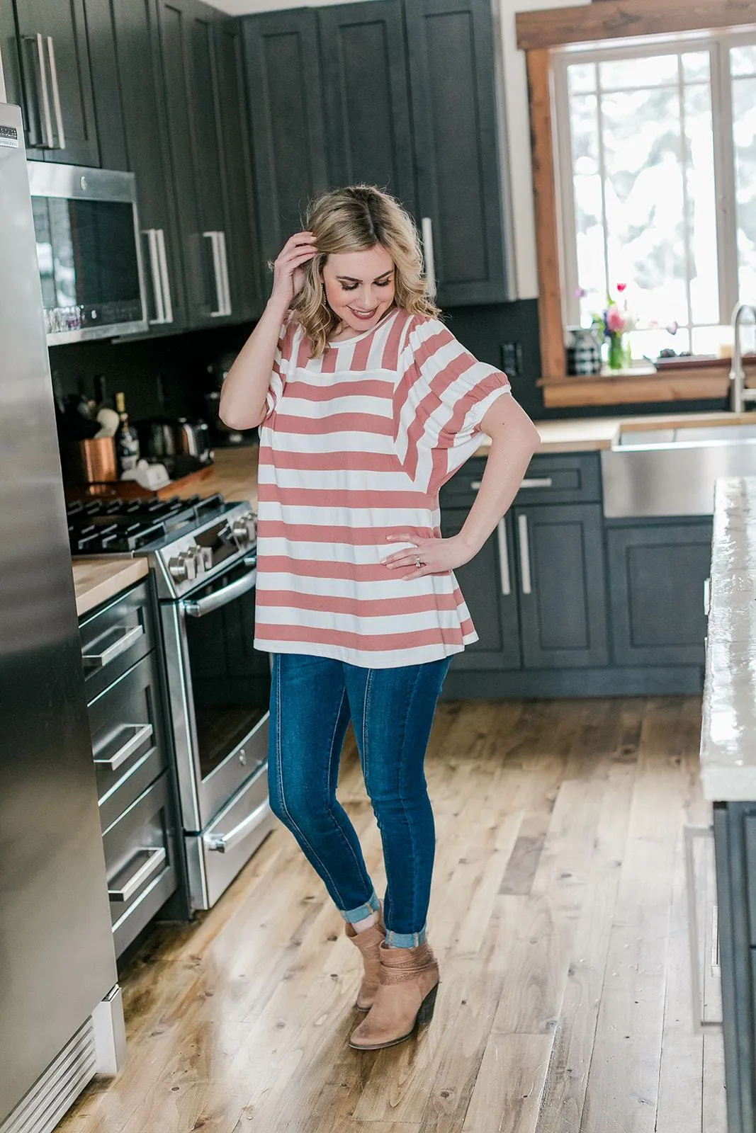 Summer Breeze Top In Victorian Rose