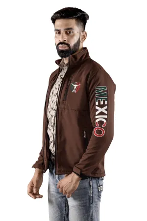 The American West Brown Softshell with Mexico Letters
