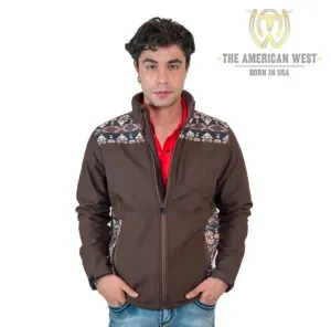 The American West Brown/Aztec Softshell Jacket