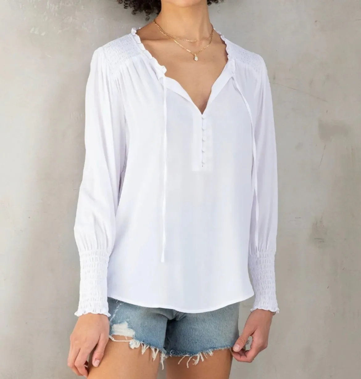 Time Flies Silky Blouse