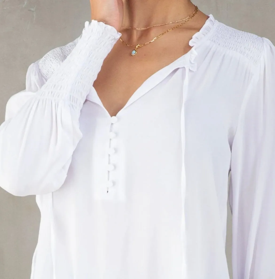 Time Flies Silky Blouse