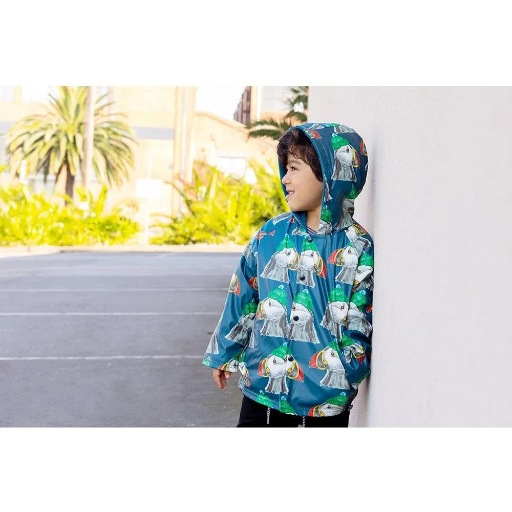 Toasty Puffin Raincoat - Teal