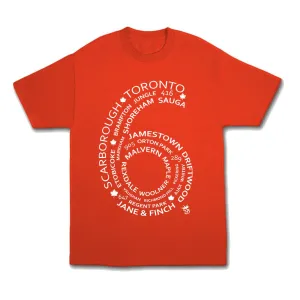 TORONTO 6 SIDE T-SHIRT (RED)