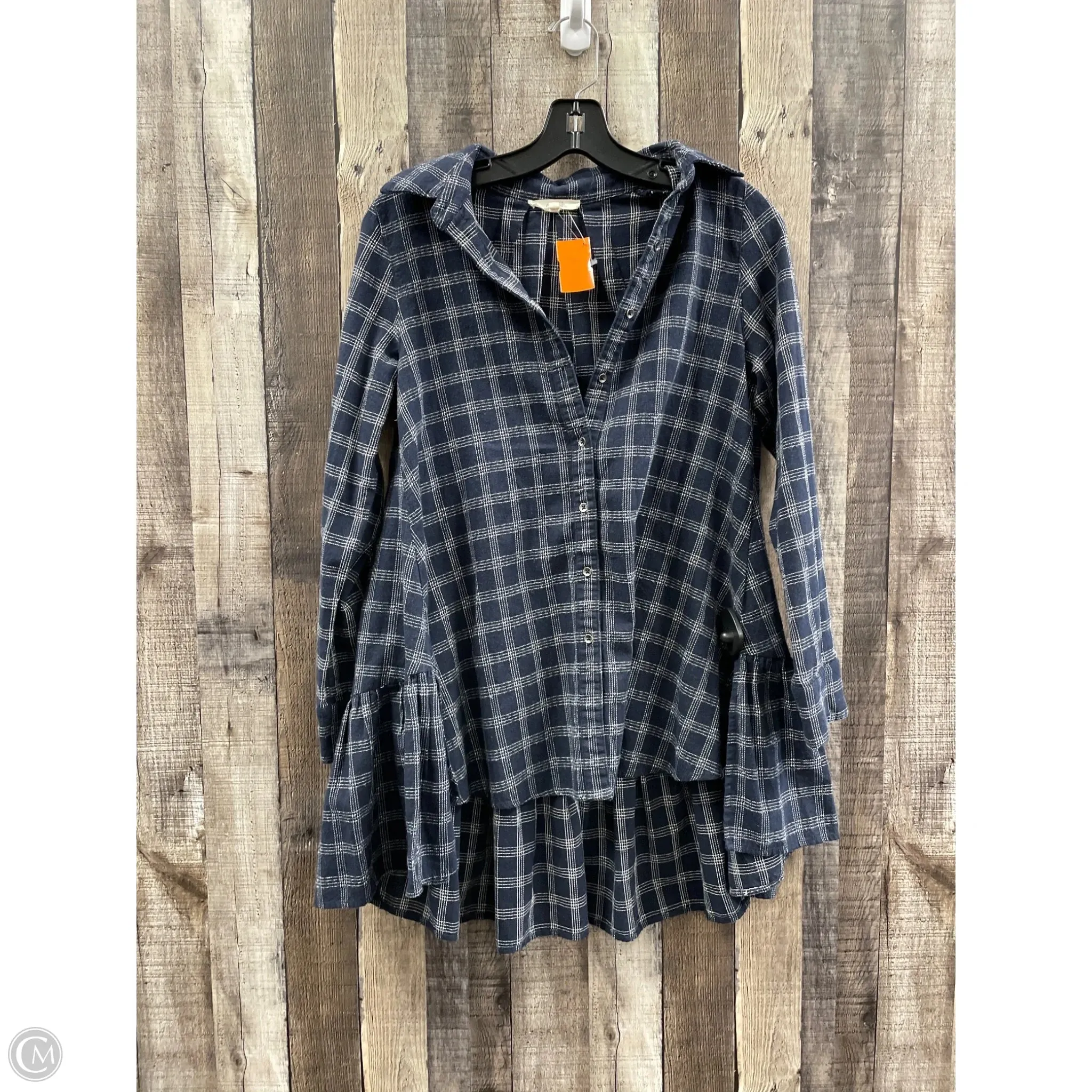 Tunic Long Sleeve By Easel In Blue, Size: S
