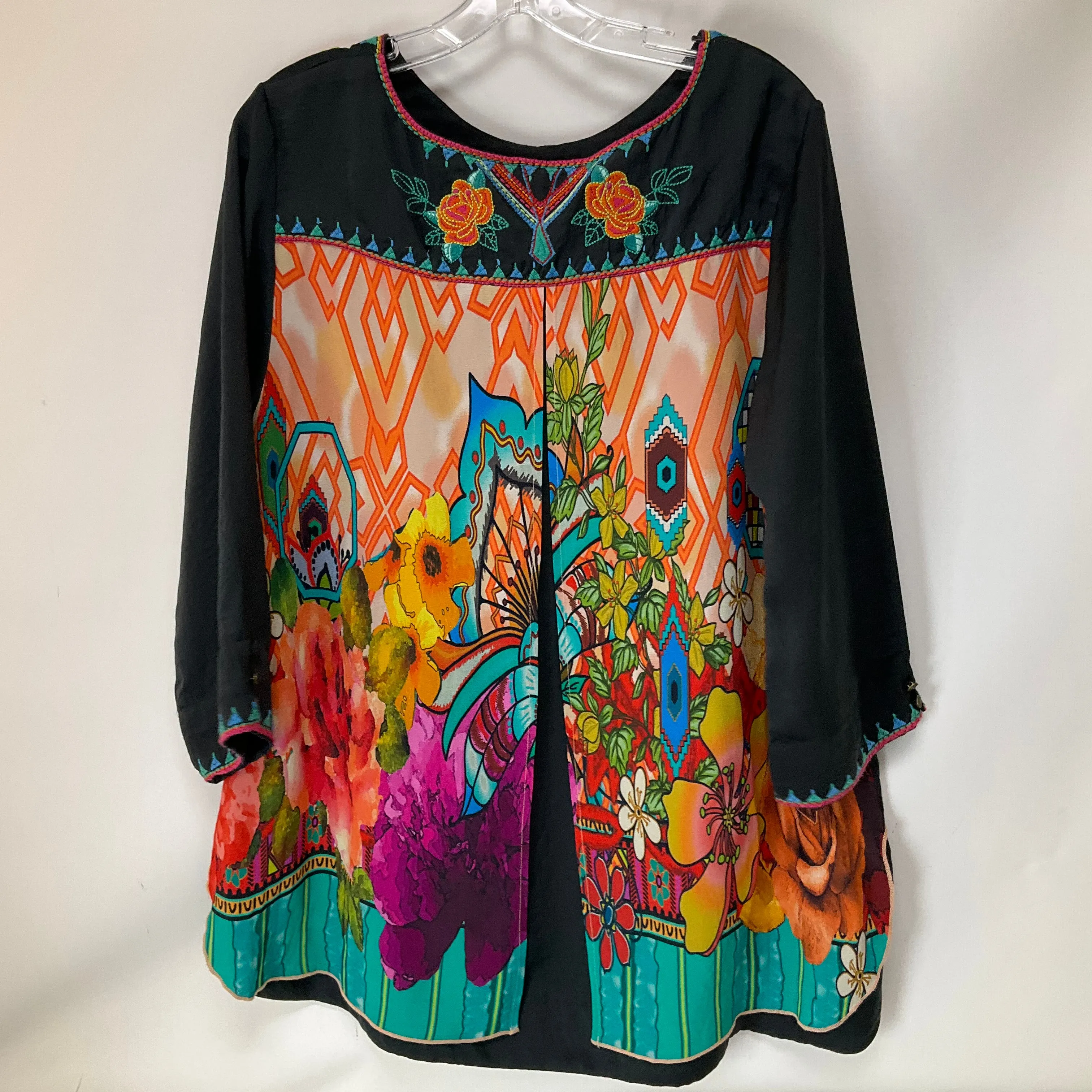 Tunic Long Sleeve By John Mark In Grey, Size: L