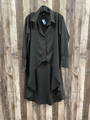 Tunic Long Sleeve By Shein In Black, Size: 1x