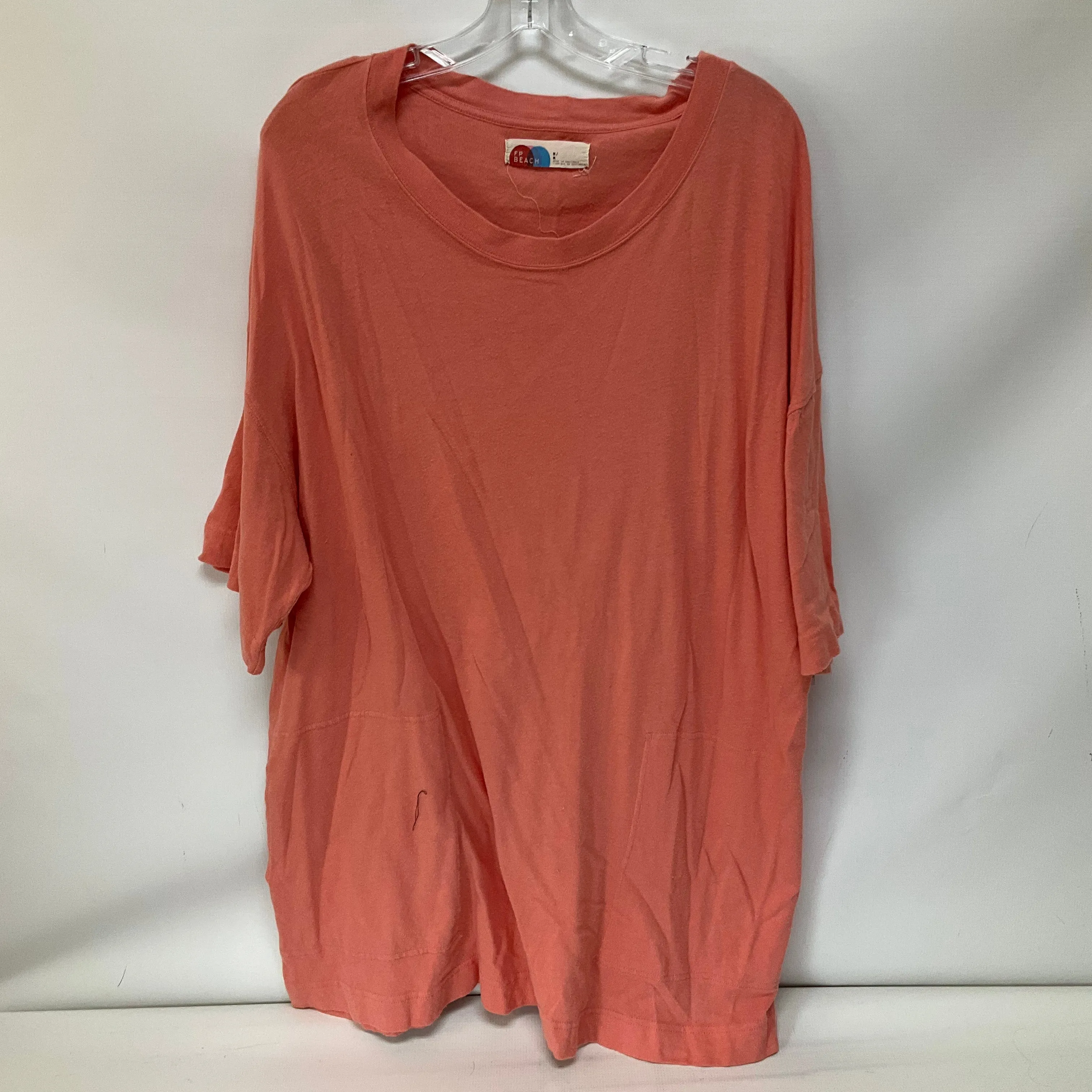 Tunic Short Sleeve By Free People In Coral, Size: M