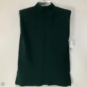 Tunic Sleeveless By Zara In Green, Size: M