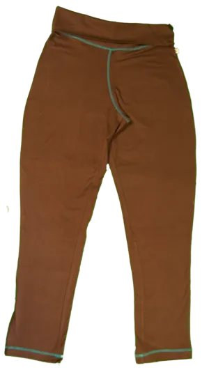 TwOOwls Brown/Blue Women's Loosefit Leggings -100% organic cotton