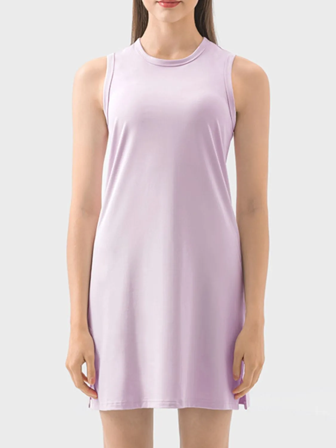 Vanna Round Neck Sleeveless Active Dress