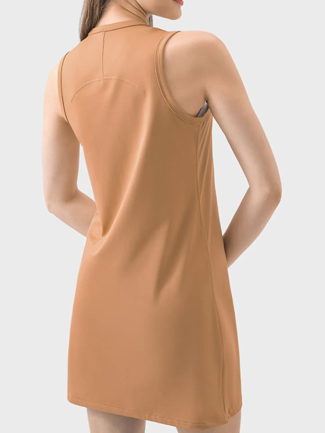 Vanna Round Neck Sleeveless Active Dress