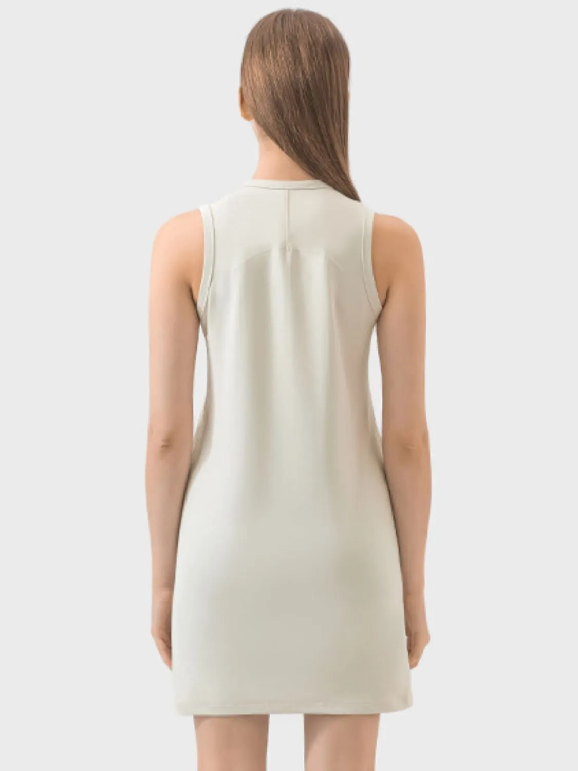 Vanna Round Neck Sleeveless Active Dress