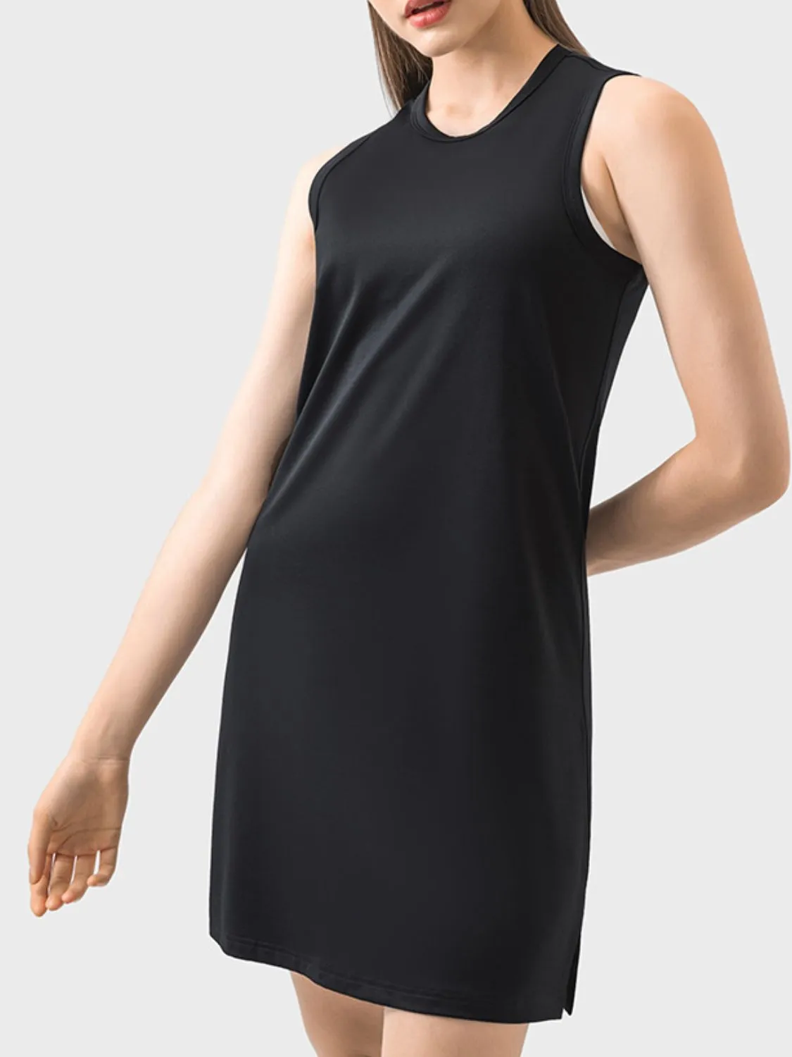 Vanna Round Neck Sleeveless Active Dress