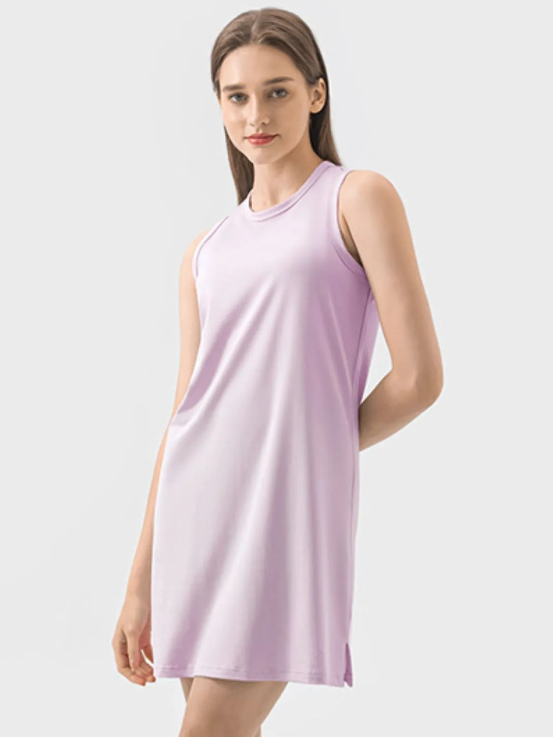 Vanna Round Neck Sleeveless Active Dress
