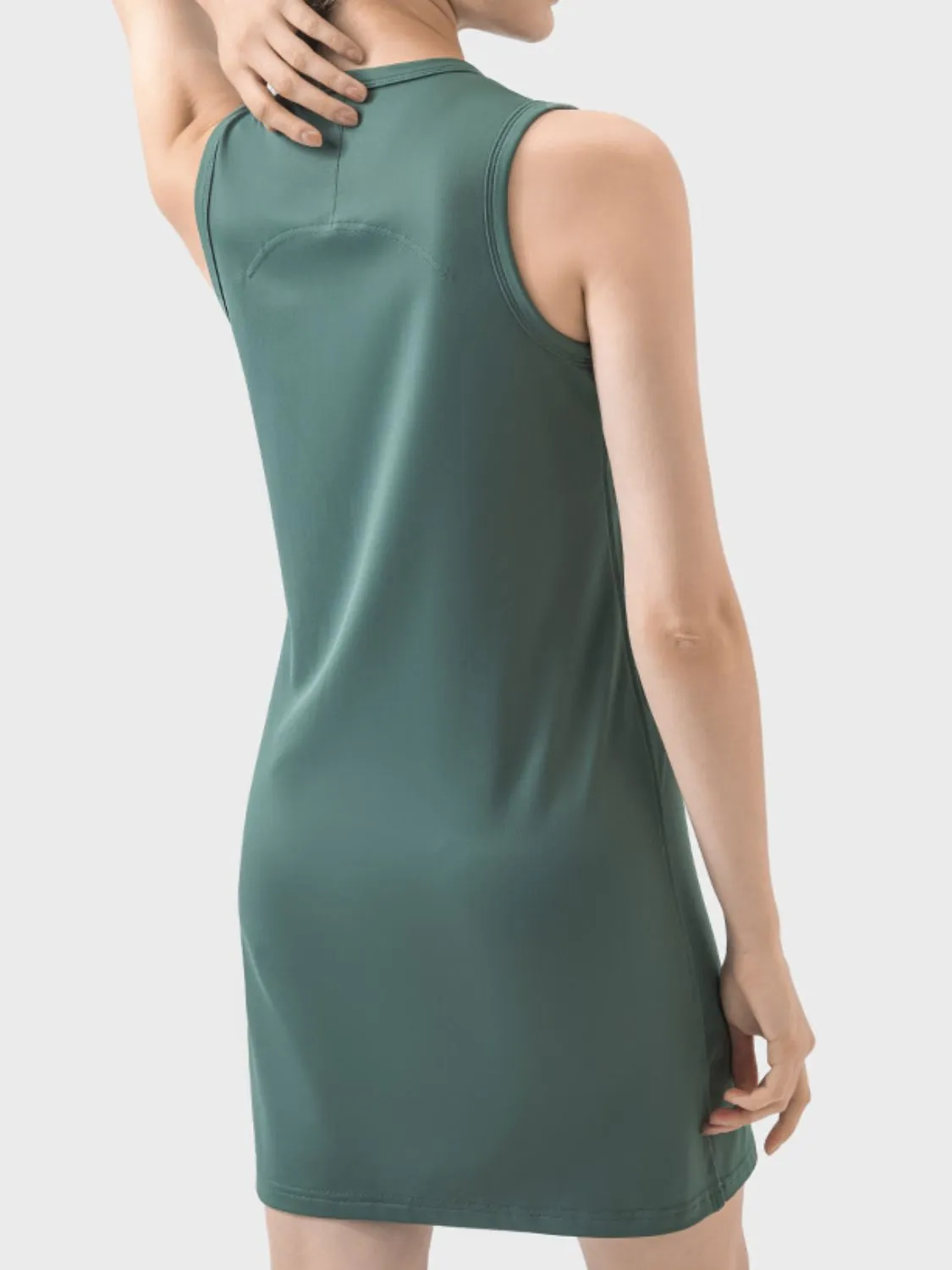 Vanna Round Neck Sleeveless Active Dress