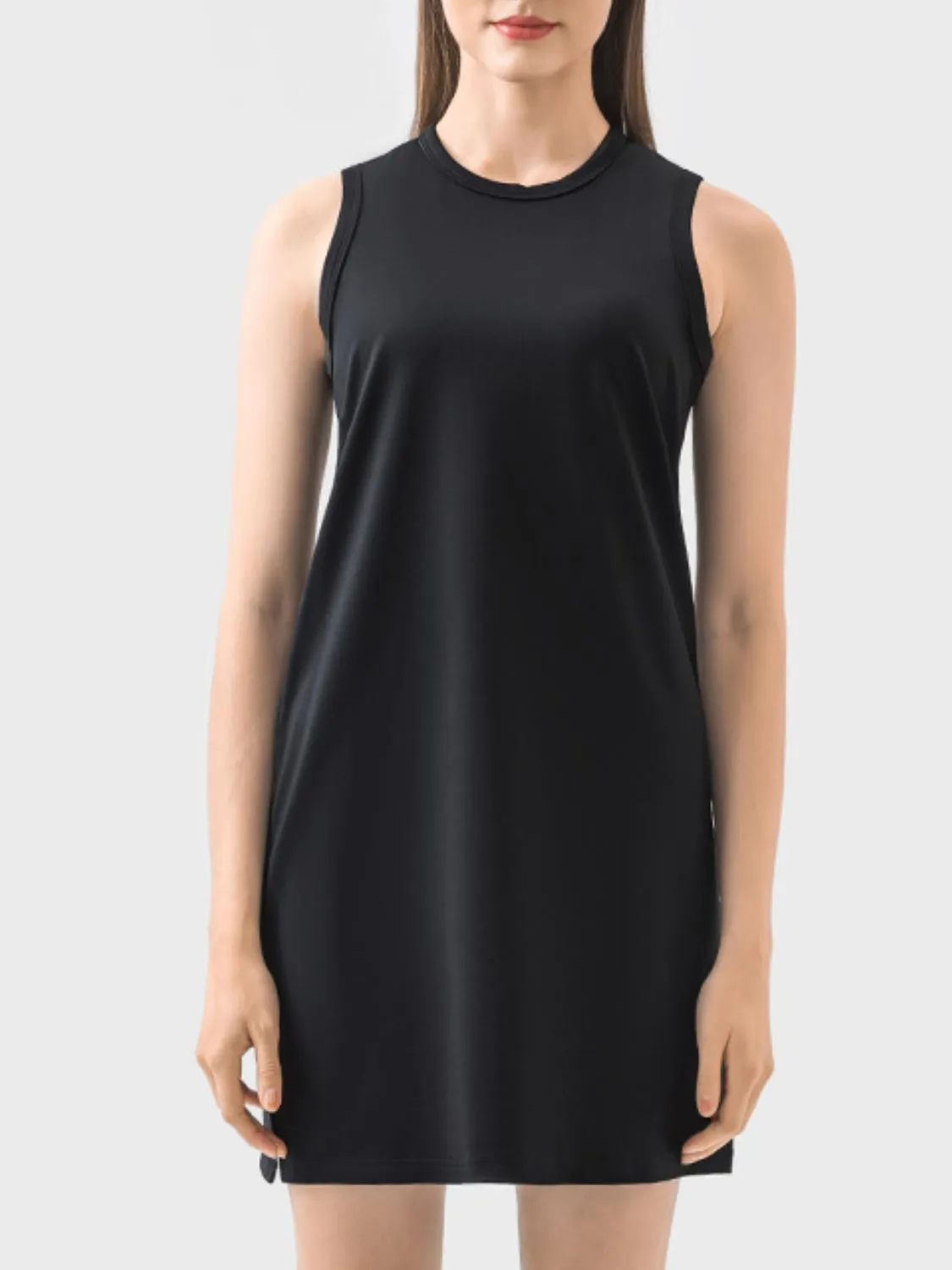 Vanna Round Neck Sleeveless Active Dress