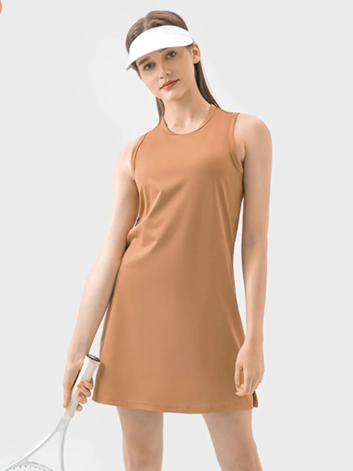 Vanna Round Neck Sleeveless Active Dress