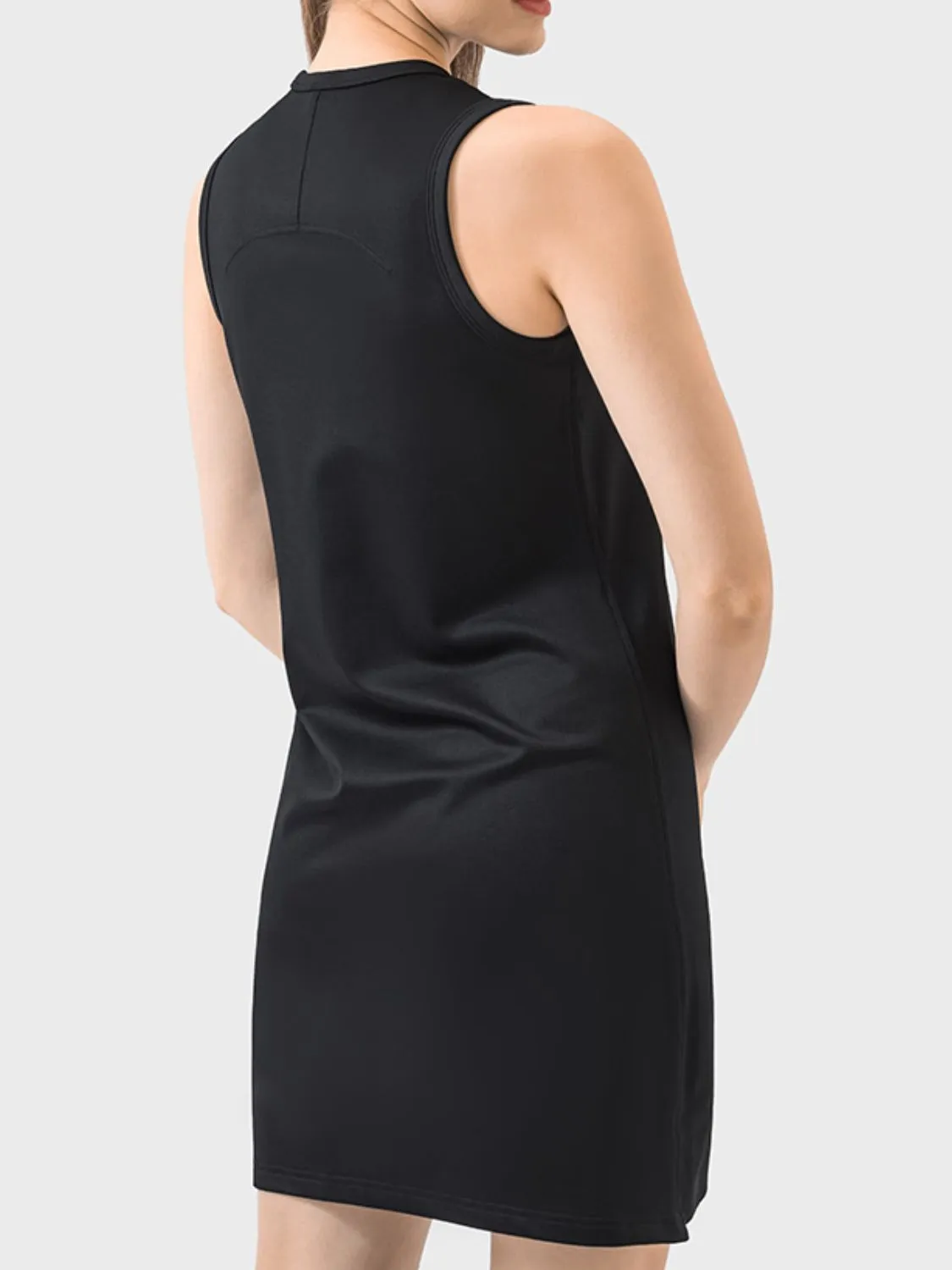 Vanna Round Neck Sleeveless Active Dress