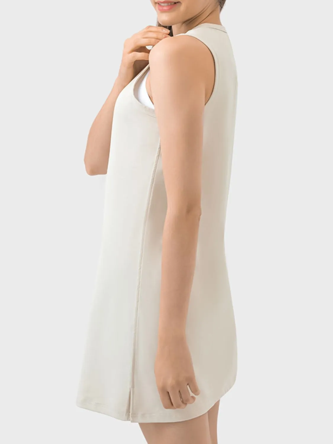 Vanna Round Neck Sleeveless Active Dress