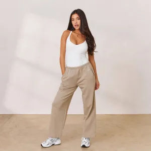 Varsity Pantalon de Jogging Droit - Avoine
