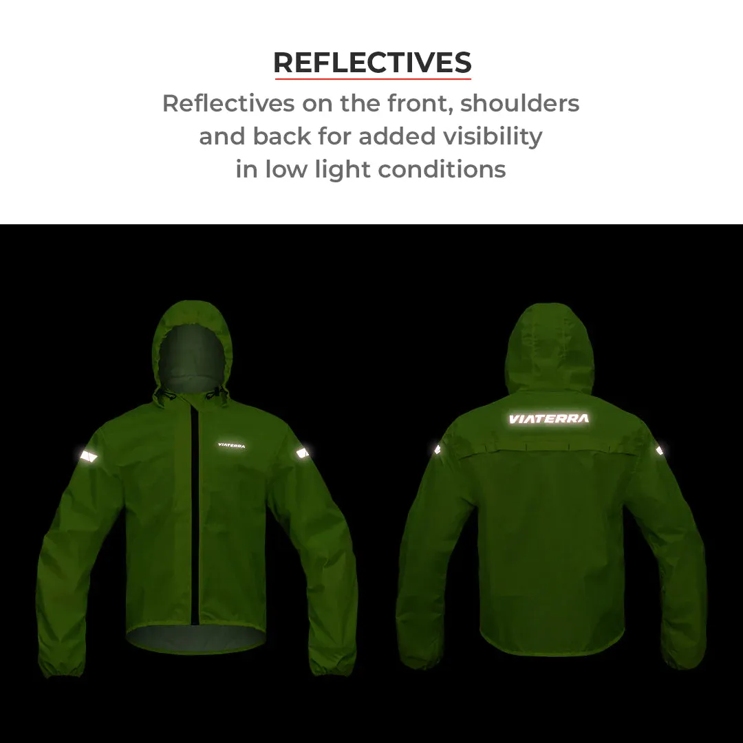 VIATERRA-B100 – RAIN JACKET/GREEN)