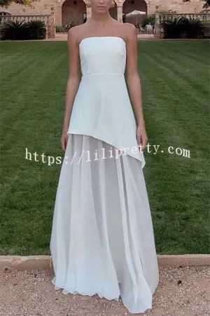 Vision To Behold Off Shoulder Patchwork Tulle Scarf Maxi Dress