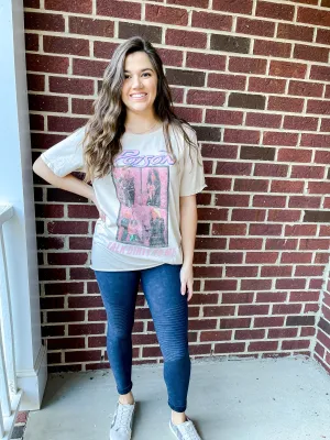 Washed Moto Leggings