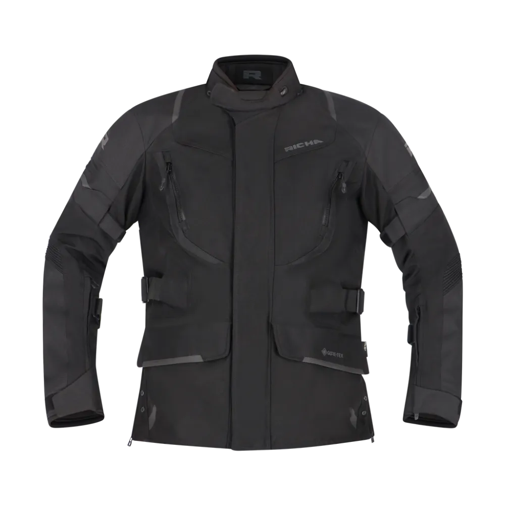 Women Moto Jacket Richa Cyclone 2 Gore-Tex Jacket, Black