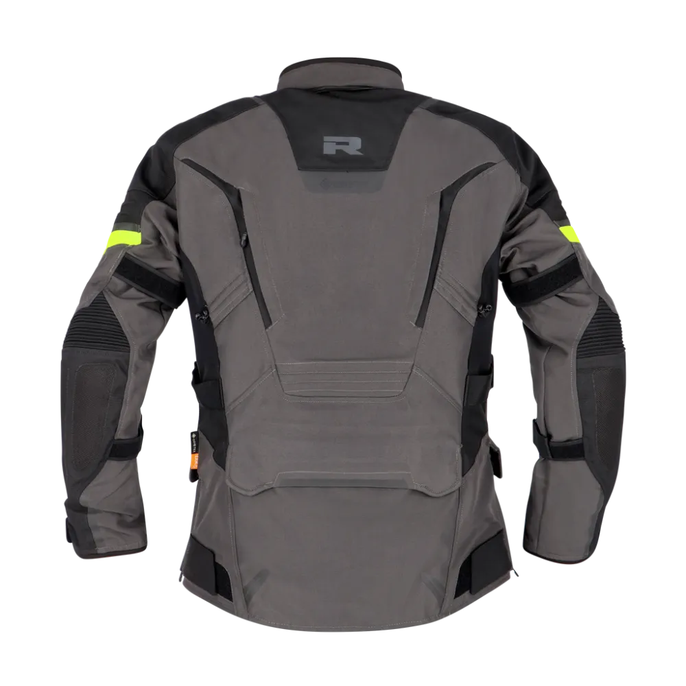 Women Moto Jacket Richa Cyclone 2 Gore-Tex Jacket, Gray/Yellow