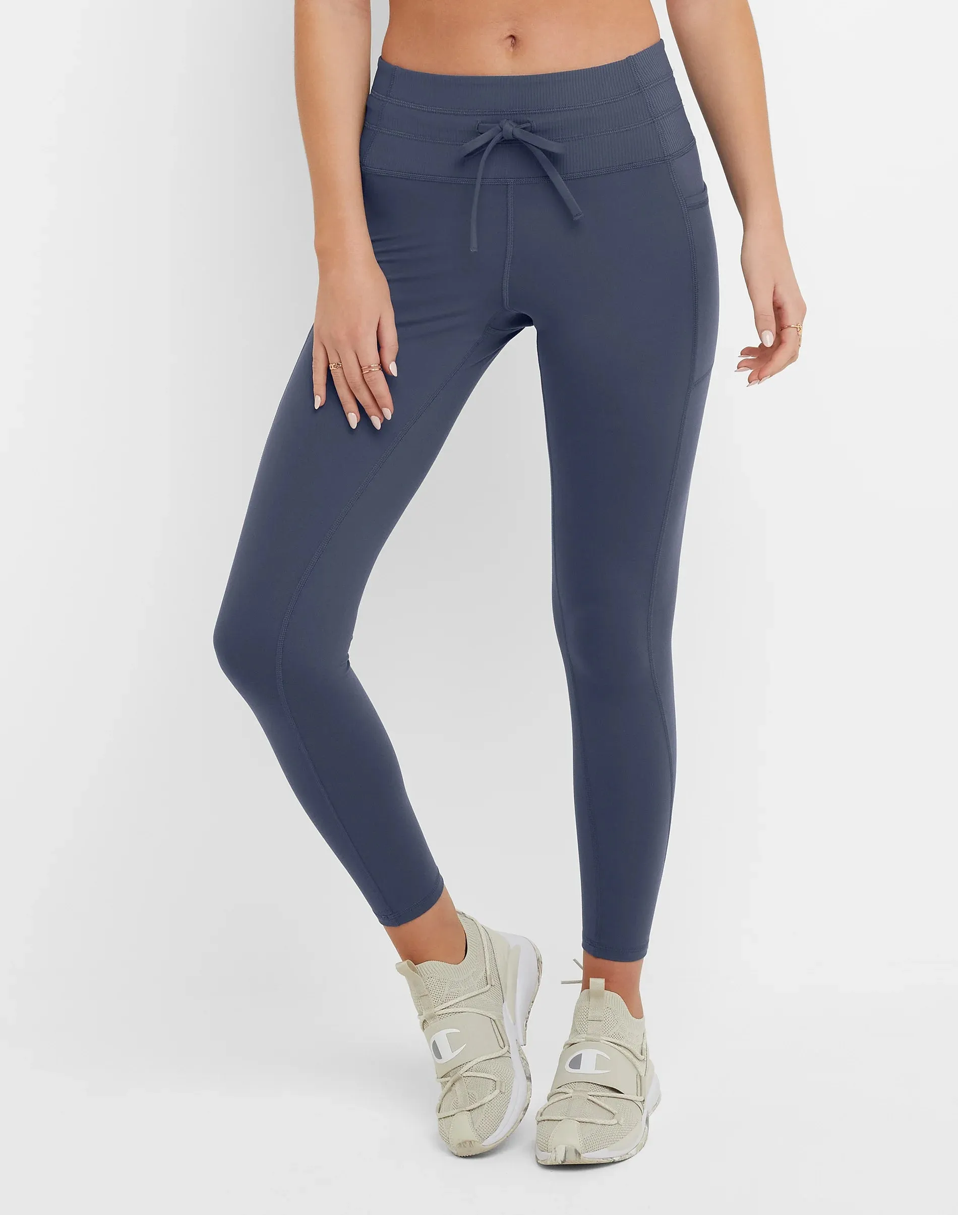 Women's Soft Touch Drawcord Leggings 25"