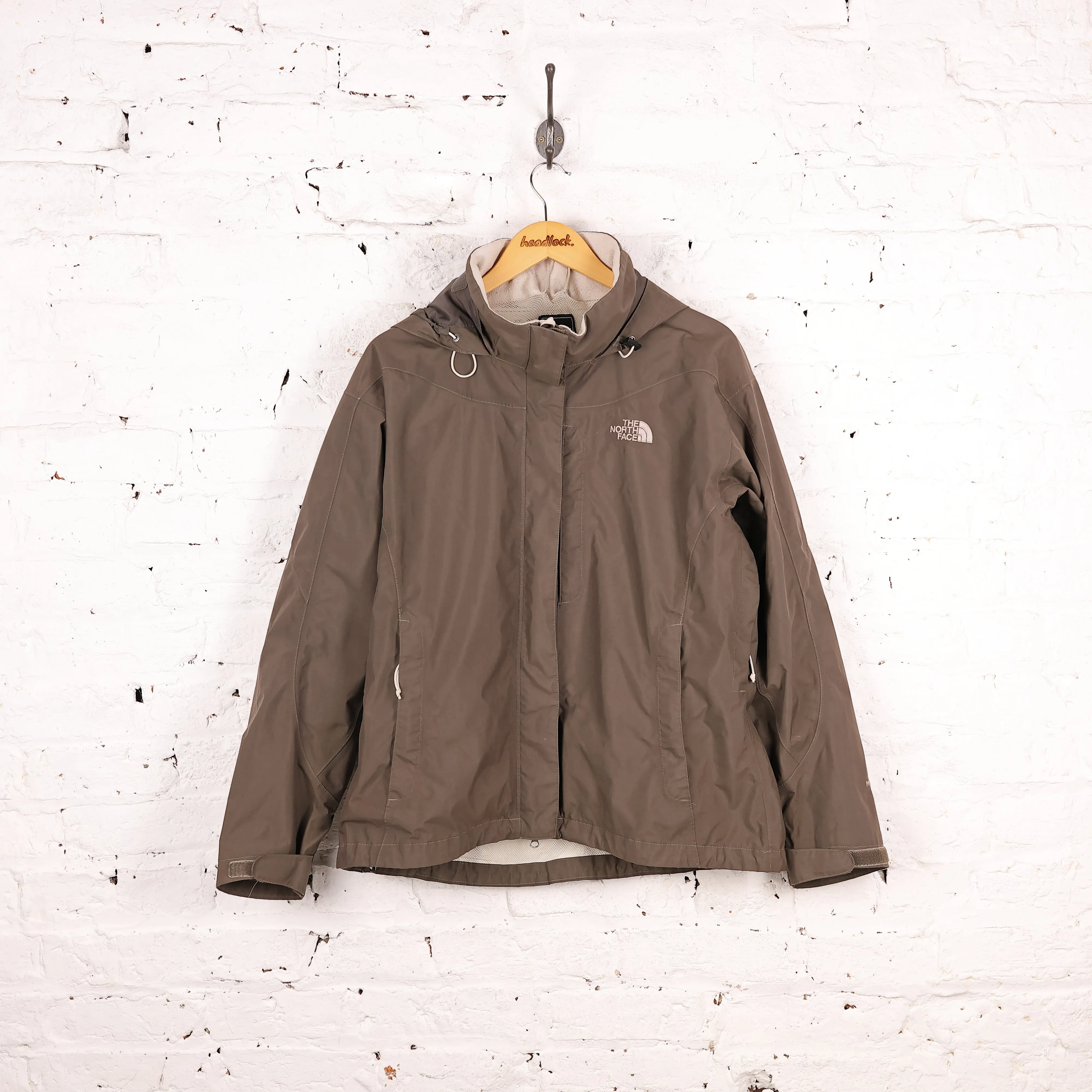 Women's The North Face Hyvent Rain Jacket - Brown - Women's L