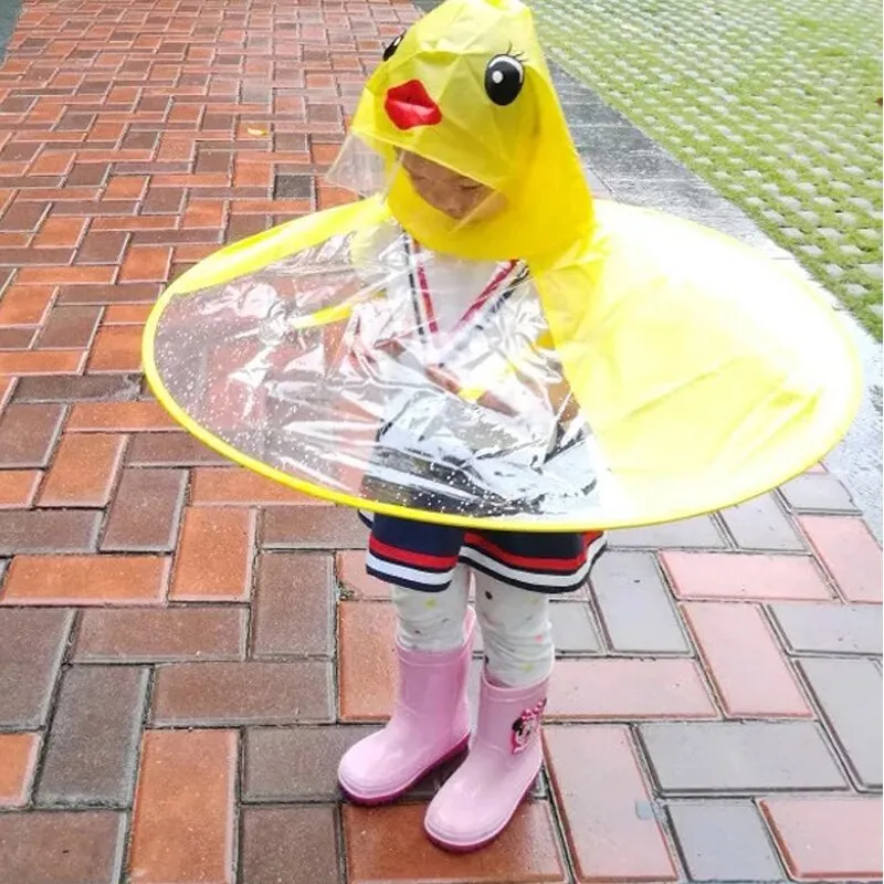 Yellow Duck Raincoat  Poncho Cosplay  Funny Rain