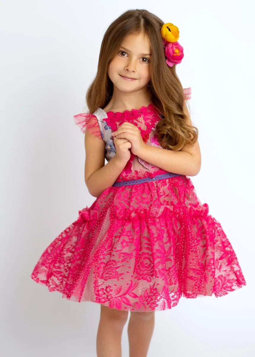 Zaliki Dress in Fuchsia