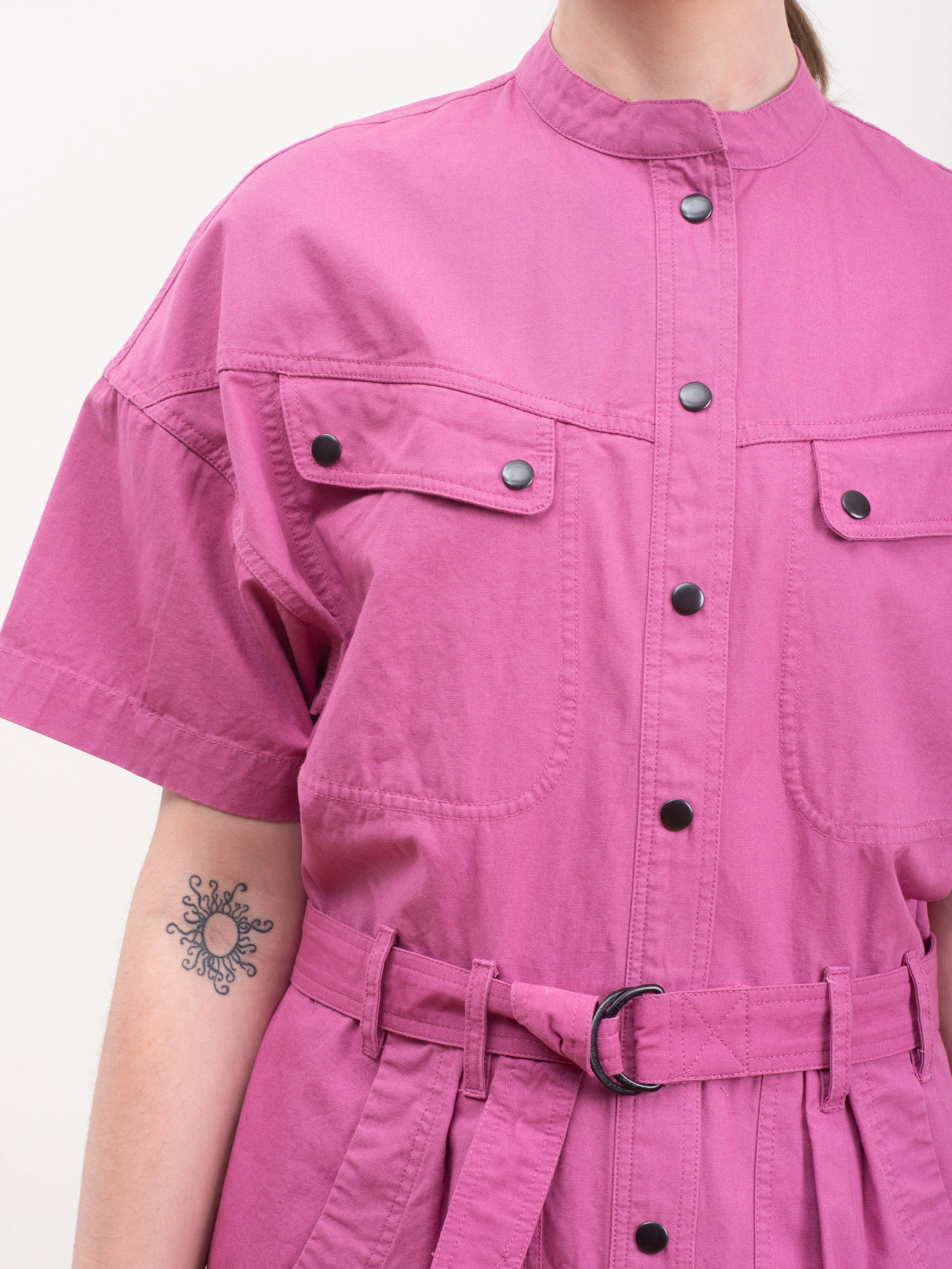 zolina dress - raspberry